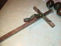дървен кръст с христос и ланец-1.2метра, снимка 8
