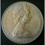 1 долар 1969, Нова Зеландия, снимка 2