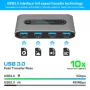 VEDINDUST USB 3.0 превключвател за 2 компютъра споделяне на 4 USB 3.0 устройства, снимка 6