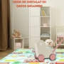 Детско килимче за игра Baby Crawl & Play Пътища и Самолети, 200 х 150 х 1см, включен калъф, снимка 3