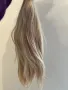 Уникална мека естествена руса коса блонд кератинови кичури 50 см , снимка 5