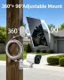 Слънчев панел 5W за outdoor охранителна камера/зарядно, 2 броя (USB-C/USB-Micro/DC 35135 адаптери), снимка 6