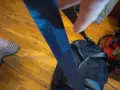 Perfect line Марков сак примазан плат нов 38х25х21см, снимка 4