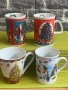 Порцеланови чаши с коледем мотив, снимка 7
