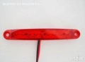 1бр. Лед LED габарити с 9 диода , 12-24V , ЧЕРВЕНИ за камион ремарке, снимка 2