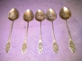 Лъжички малки СССР винтидж мелхиор 5 броя 120мм, снимка 2