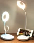 Настолна LED лампа за бюро с 12 крушчици, 6 W. Подходяща за четене и нощно осветление., снимка 1