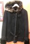 черно палто/кожухче с качулка, снимка 1 - Палта, манта - 42236449
