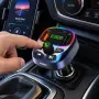 FM трансмитер със зарядно за кола, 12V (гнездо за запалка), Digital One SP01499 Andowl Q-C660, снимка 3