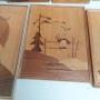 НАЙ ДОБРАТА ОФЕРТА Стари картини ,инкрустация ,дърво "Intarsien Bild", снимка 3