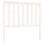 vidaXL Горна табла за легло, бяла, 106x6x101 см, бор масив（SKU:818506