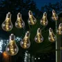 LED СВЕТЕЩА ВЕРИГА LIVARNO 10 крушки, 5 светодиода вътре в тях, снимка 4