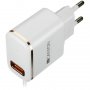 Зарядно за телефон таблет CANYON CNE-CHA043WR, 240V 2.1A с 1m кабел USB към Lightning Бяло-златисто, снимка 1