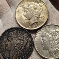 Американски сребърни долари, снимка 4 - Нумизматика и бонистика - 44341472