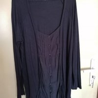 Памучна блуза с копчета 46 (XL) , снимка 1 - Блузи с дълъг ръкав и пуловери - 30913462