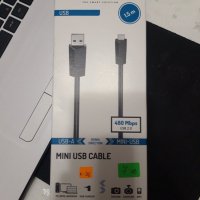 Кабел - HAMA USB-A PLUG - USB-B MINI PLUG, 1.5 М, снимка 1 - Кабели и адаптери - 38399960