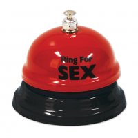 3330 Парти звънец с надпис Ring for Sex забавен подарък за Свети Валентин, снимка 3 - Аксесоари за кухня - 38825294