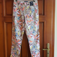 M&S многоцветен ленен панталон, снимка 4 - Панталони - 44780853