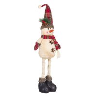 Коледен Снежен човек с дълги крака, 60см, снимка 2 - Декорация за дома - 42718589