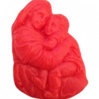 Майка с бебе дете сгушени Дева Мария силиконов молд форма фондан гипс, снимка 1 - Форми - 36817610