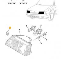 95544408,щипка за фар CITROEN ZX,C15, снимка 4 - Части - 34117567