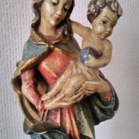 Барокови статуи ,,Дева Мария с Христос" различни автори,различни времеба и материали, снимка 4 - Антикварни и старинни предмети - 38085472