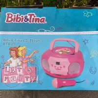 CD Player с микрофон - Blaupunkt Bibi and Tina , розов цвят, снимка 2 - Играчки за стая - 39898427