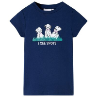 Детска тениска, нейви синьо, 128（SKU:11102, снимка 1 - Детски тениски и потници - 44706448