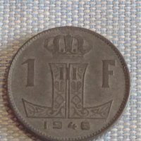 Четири монети 1 франк 1942/46г. Белгия / 2 райхспфенинга 1924г. Германия 31465, снимка 2 - Нумизматика и бонистика - 44473045