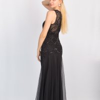 Официална черна рокля, снимка 3 - Рокли - 30403248