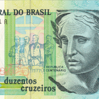 ❤️ ⭐ Бразилия 1990 200 крузейрос UNC нова ⭐ ❤️, снимка 2 - Нумизматика и бонистика - 44649526