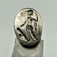 Сребърен пръстен с богинята Атина. В духа на Античността., снимка 3 - Пръстени - 36444717