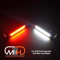 3000053920 Силни LED задни светлини за велосипед стоп червена/синя светлина, снимка 3 - Аксесоари за велосипеди - 37569720