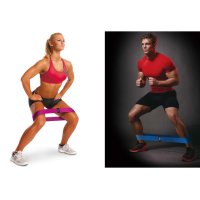 Комплект ленти за за йога, пилатес, упражнения за разтягане, кросфит и фитнес, снимка 4 - Спортна екипировка - 42550113