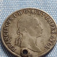 Сребърна монета 20 кройцера 1834г. Франц първи Будапеща Австрийска империя  13716, снимка 4 - Нумизматика и бонистика - 42888301