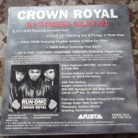 Run DMC – Crown Royal US promo диск, снимка 2 - CD дискове - 44382699