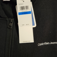 Calvin Klein Jeans черен оригинален суичър, НОВ!, снимка 2 - Суичъри - 44810169