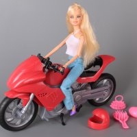 Кукла Барби с чупещи се крайници на мотор, снимка 1 - Кукли - 42093636