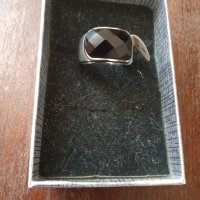 Уникален пръстен( Унисекс ) с естествен оникс от медицинска стомана, снимка 9 - Пръстени - 32023466