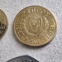Монети . Кипър .1,2,5, 10 ,20 и 50 цента. 6 бройки., снимка 11 - Нумизматика и бонистика - 42425286