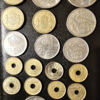 Голям лот стари монети от Испания в добро състояние, снимка 1 - Нумизматика и бонистика - 40112577