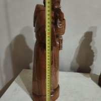 Стара дървена статуетка, снимка 4 - Антикварни и старинни предмети - 44251956