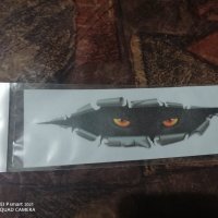 Високо качествен 3Д 3D стикер лепенка очи на котка за кола автомобил джип  мотор колело в Аксесоари и консумативи в гр. Пещера - ID31091659 — Bazar.bg