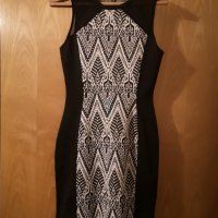 Нова вталяваща H&M рокля S-M лятна черно бяло , снимка 3 - Рокли - 31893659