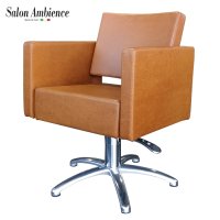 Професионален италиански стол Salon Ambience, Square - охра, снимка 2 - Фризьорски столове - 36714248