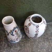 2бр стари ръчно рисувани вазички, снимка 3 - Декорация за дома - 31169547