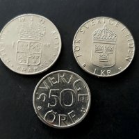 Монети. Швеция. 3 бройки., снимка 1 - Нумизматика и бонистика - 35358353