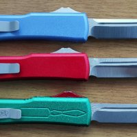 Автоматичен нож Microtech ultratech / 3 цвята , сребристо острие /, снимка 2 - Ножове - 44481941