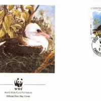 Остров Рождество 1990 - 4 броя FDC Комплектна серия - WWF, снимка 2 - Филателия - 38640100