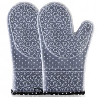 02888 Готварска ръкавица от текстил със силиконово покритие, снимка 7 - Аксесоари за кухня - 35348704